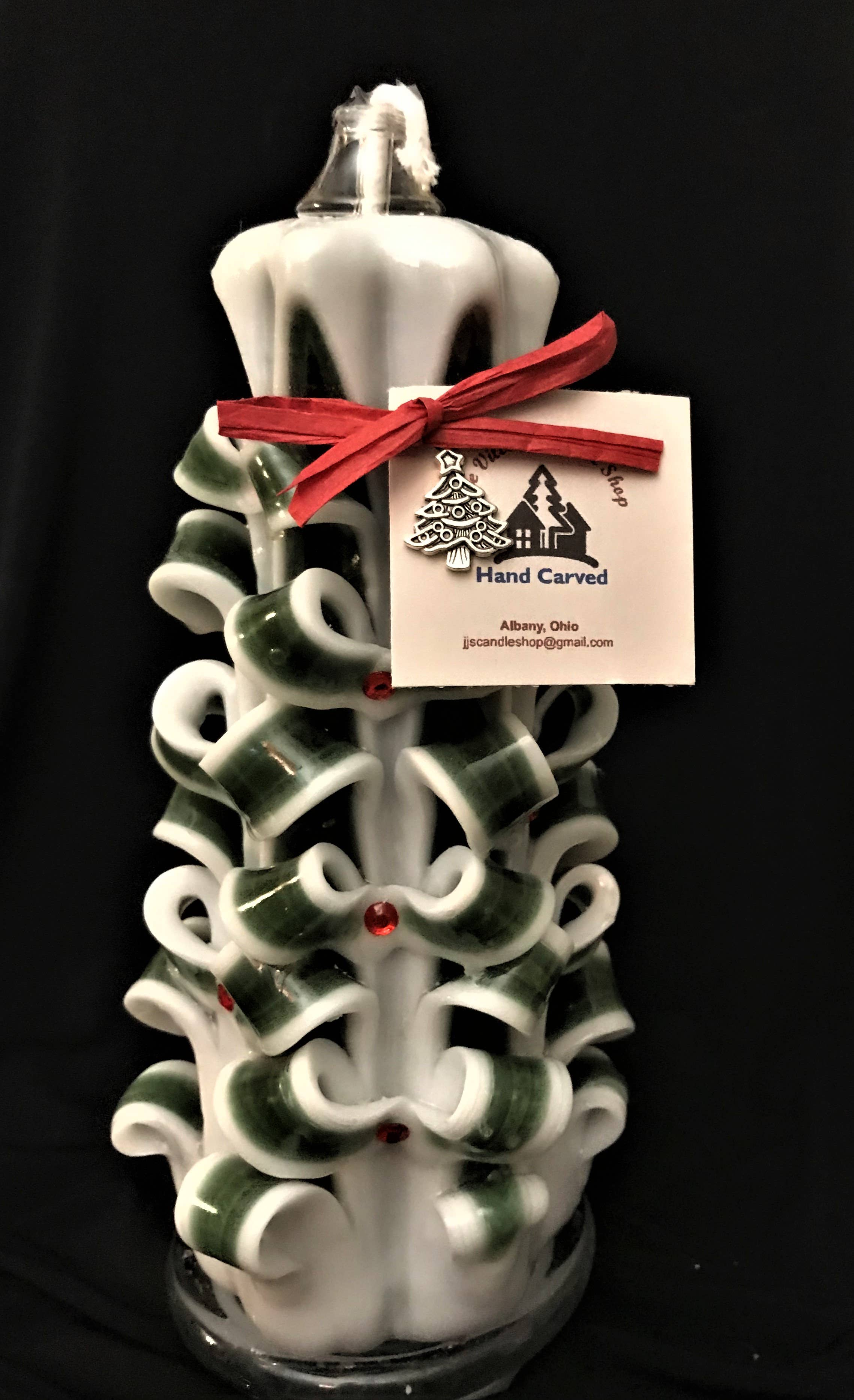 The Village Candle Shop – Velas de decoração por atacado – Vela esculpida de Natal1