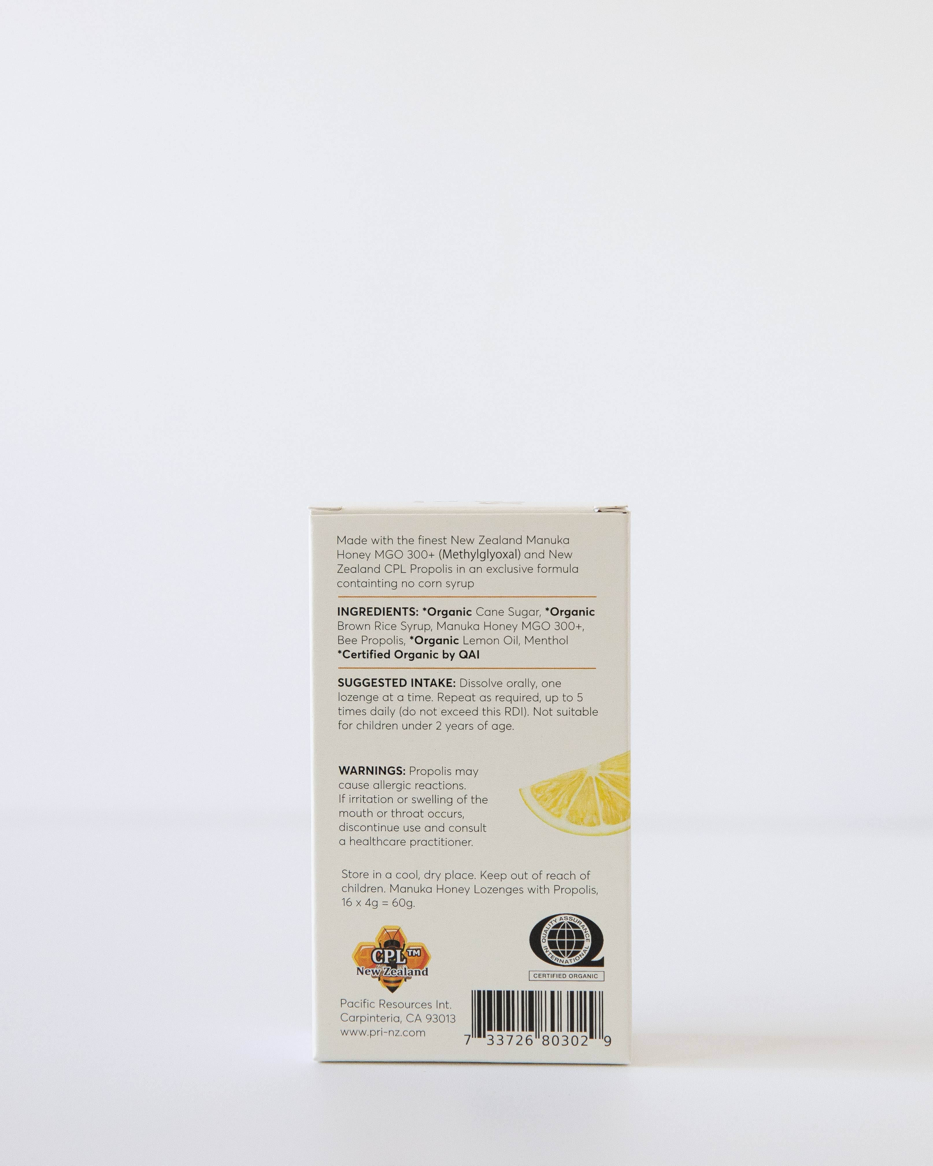 Pacific Resources - Wholesale Lozenges/Cough Drops - Manuka Honey Lozenges/Cough Drops Lemon & Honey1