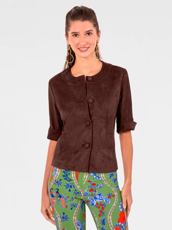 Gretchen Scott LLC – Großhandel Jacke – Damen – Kurzstopp Ultra-Wildlederjacke15