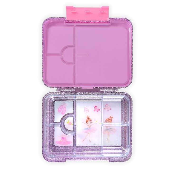 Mum Made Yum - Wholesale Lunch bag/box – Kids - Bento Lunchbox (Large) - Sparkle Purple Ballerina1