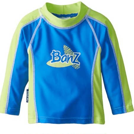 Baby Long Sleeve UPF 50+ Fade Resistant Rash Guard for Kids for wholesale by BANZ® Carewear for Kids