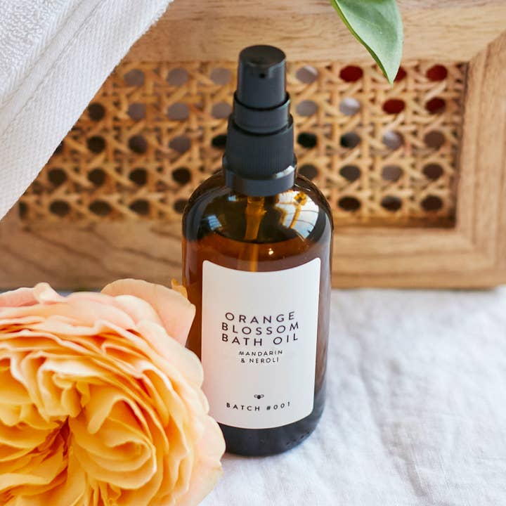 Orange Blossom Bath Oil with Mandarin & Neroli for wholesale by Batch #001
