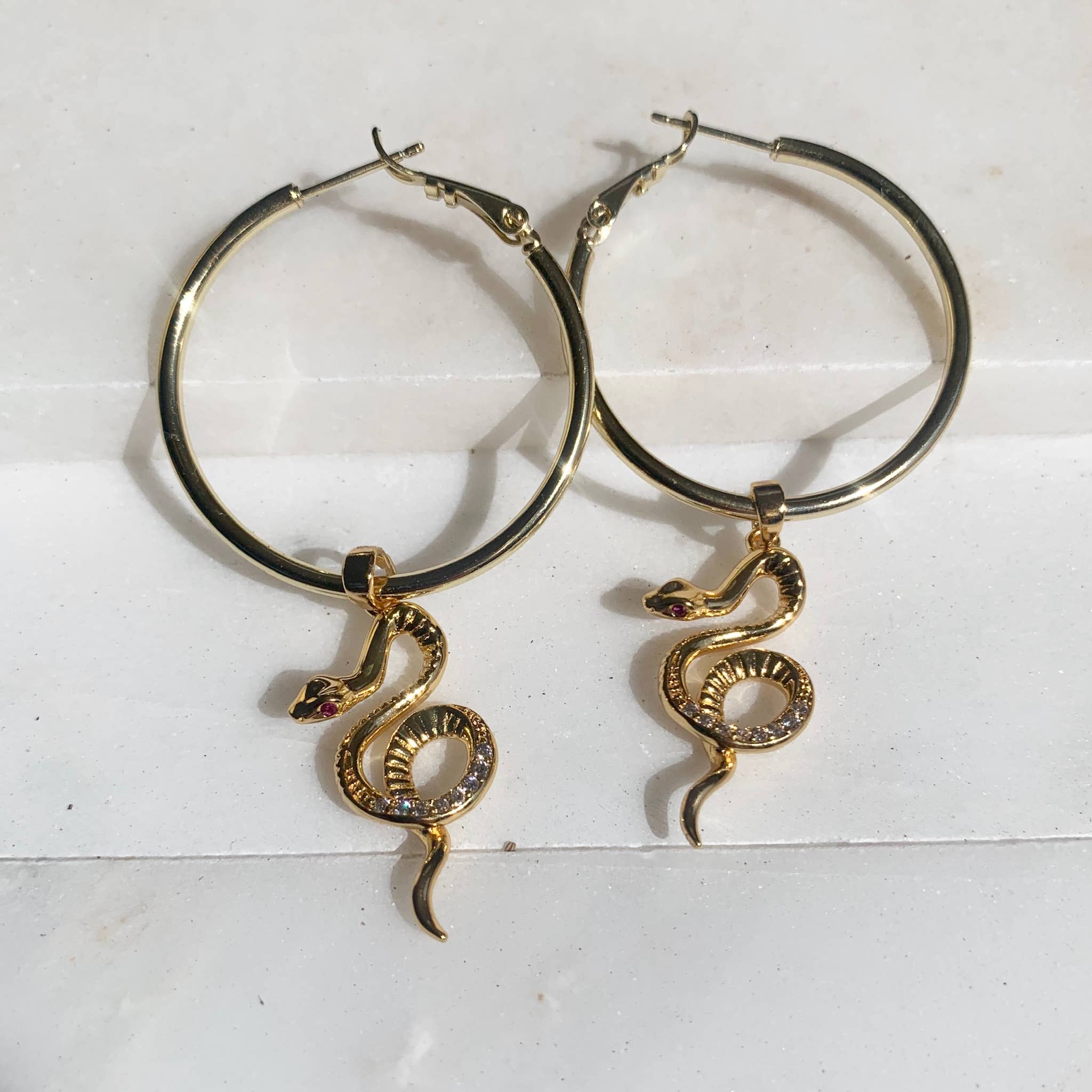 House of Au.ORA - Wholesale Hoop Earrings - Serpent Snake Hoop Earrings