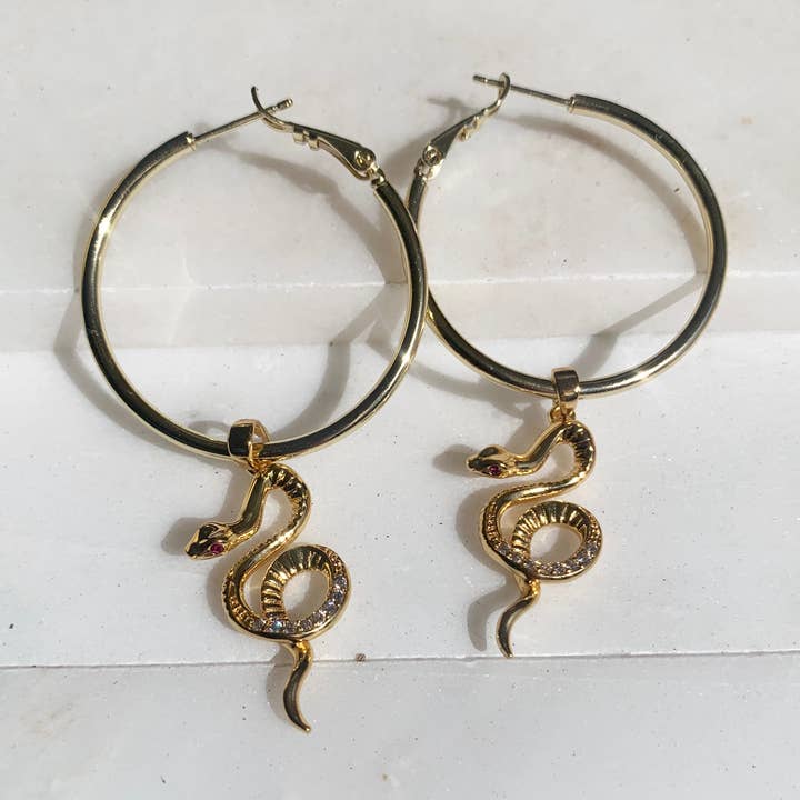 Aros tipo argolla con forma de serpiente para venta al por mayor de House of Au.ORA