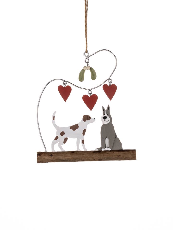 Christmas Dogs On Stick for wholesale by Shoeless Joe Ltd