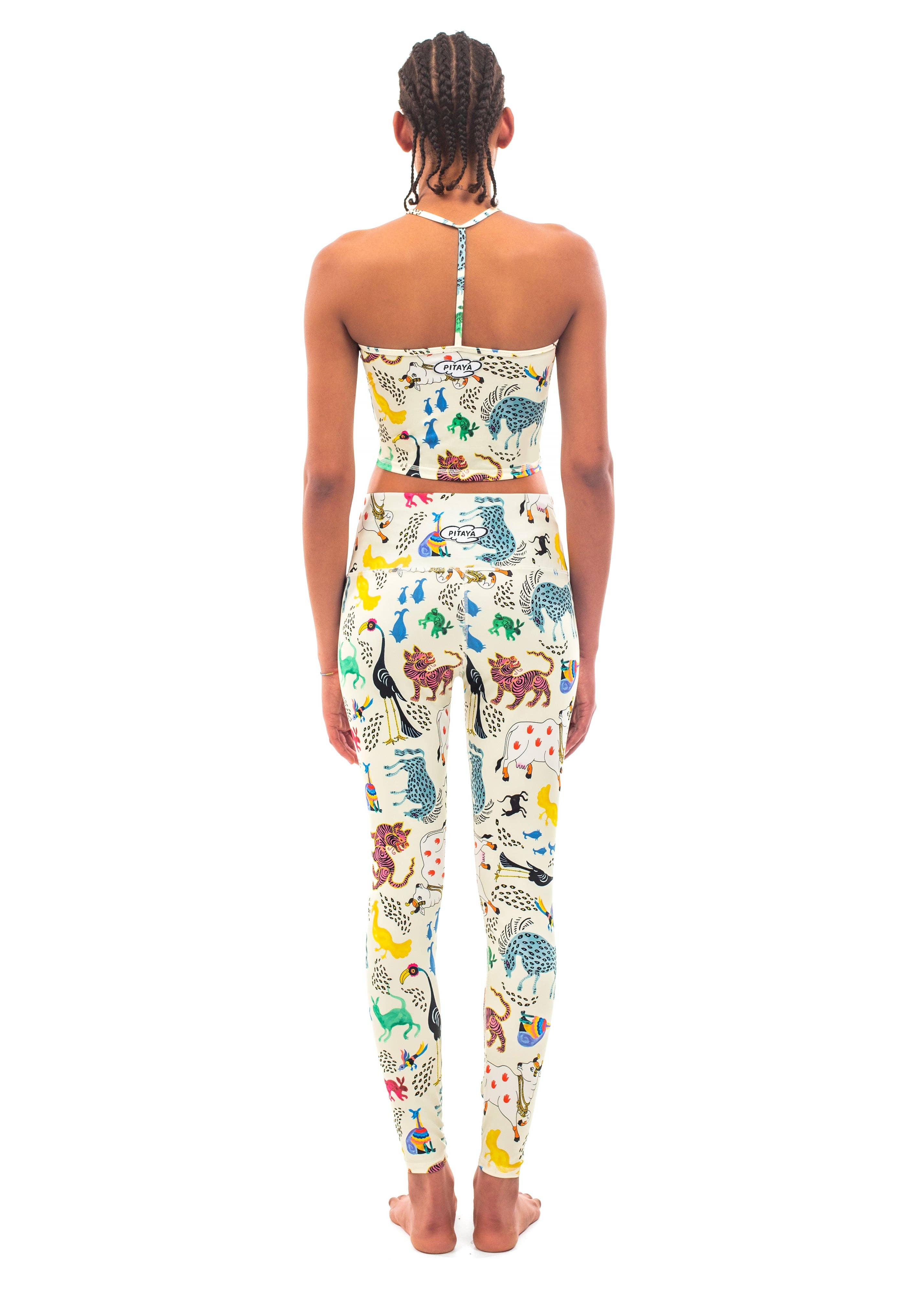 Pitaya Yoga – Engroshandel Sports-/loungeleggings – til kvinder – Leggings med dyresuppe-print2