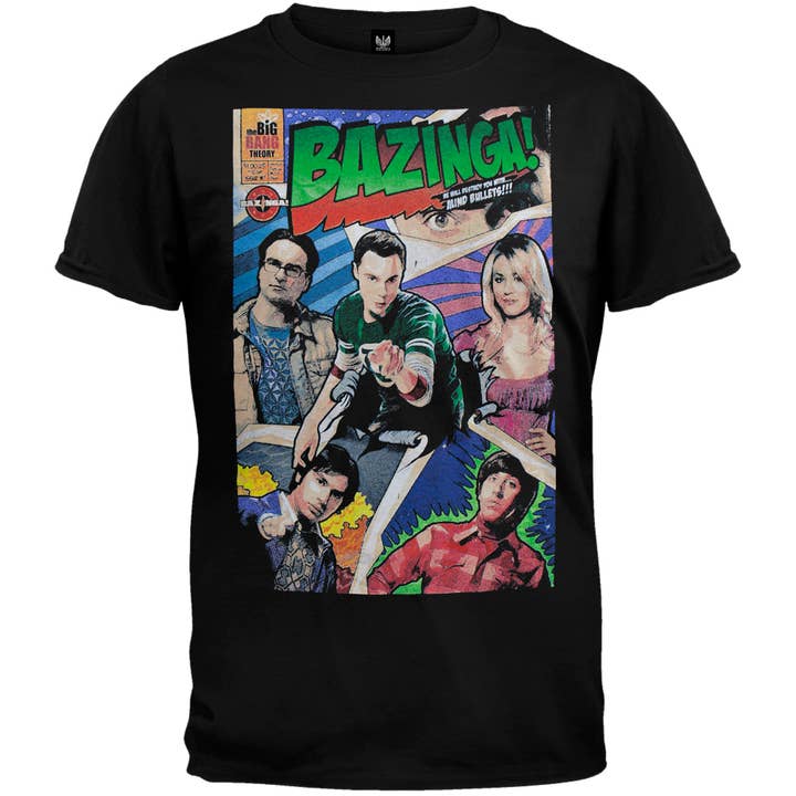 Official Store - Wholesale T-Shirt (Graphic) - Men's - Big Bang Theory - Comic Book Cover Men's T Shirt