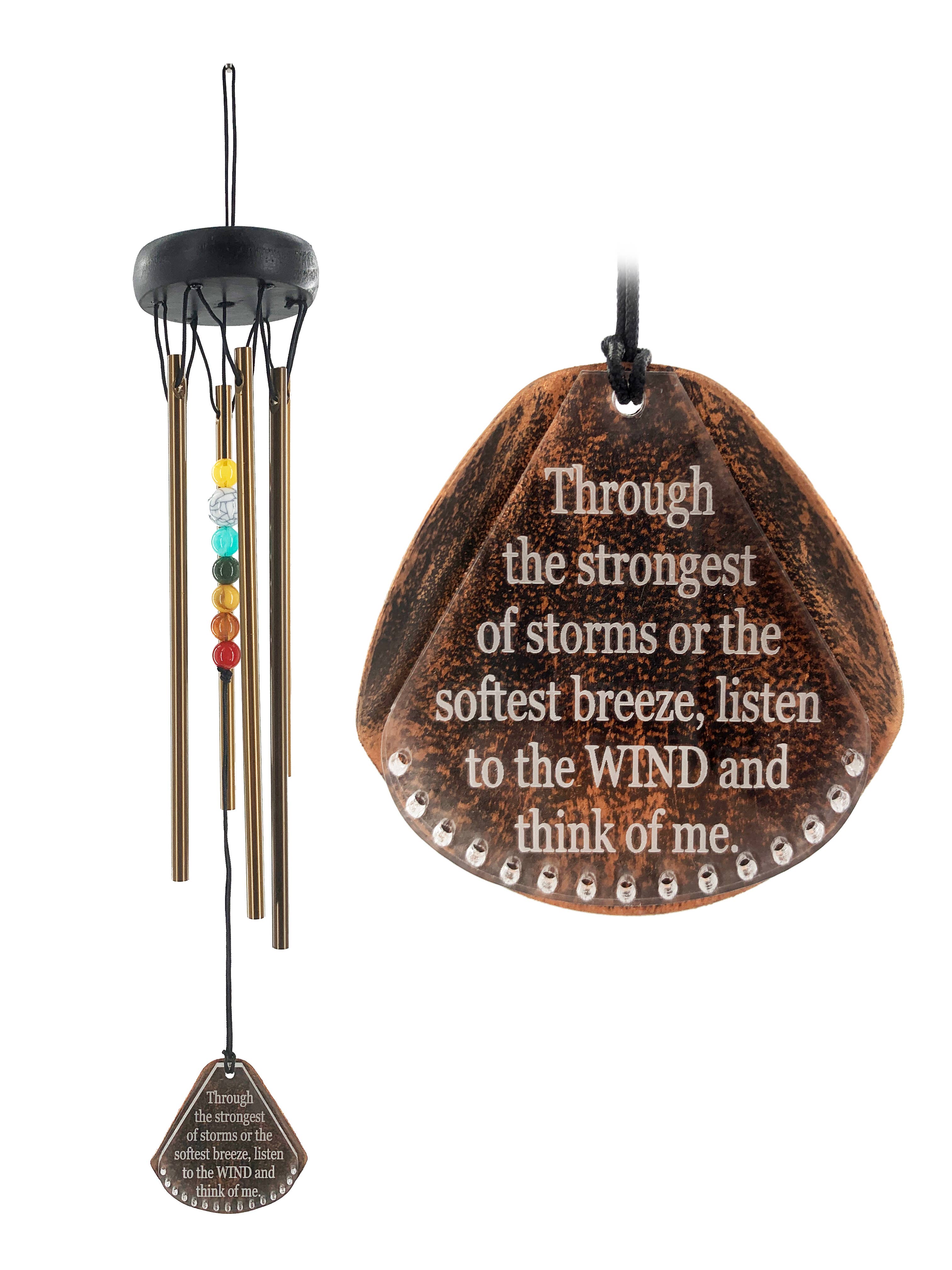 Wholesale Memorial Gift Beaded Copper Wind Chime in Sympathy Gift