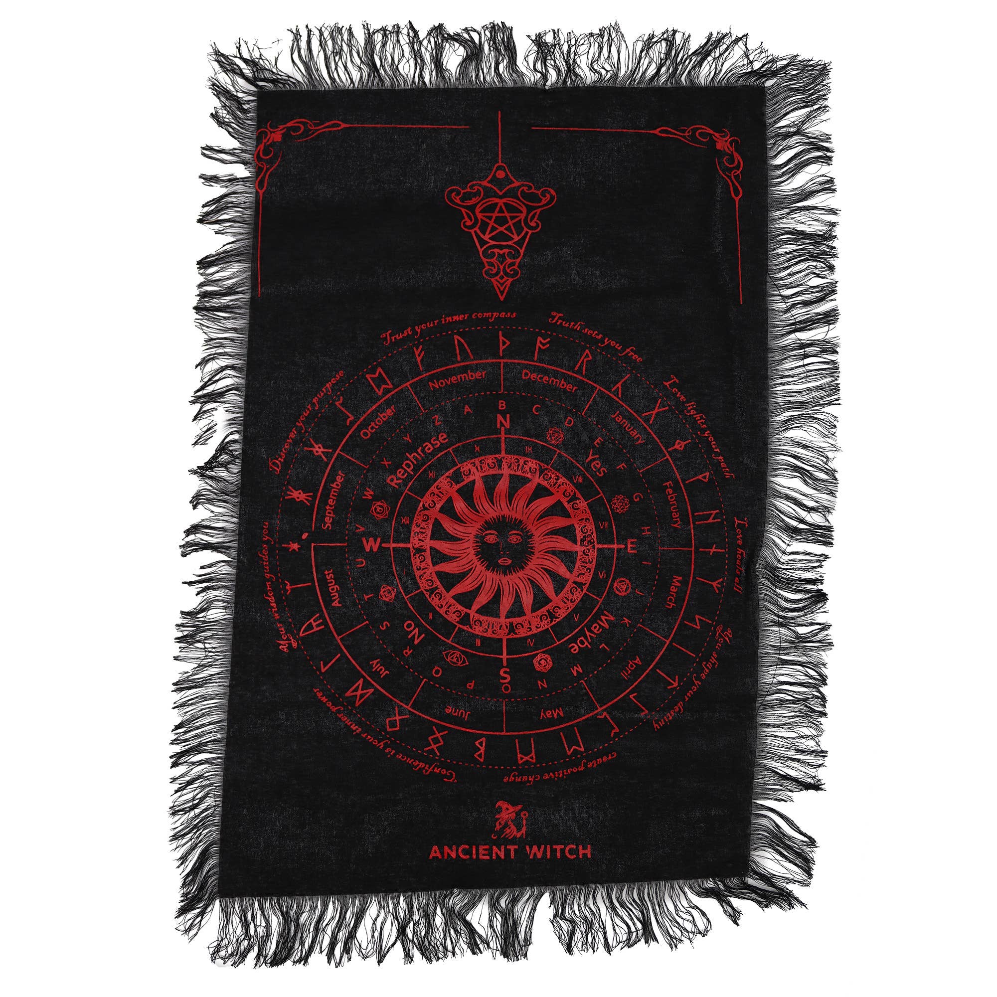 Ancient Wisdom - Wholesale Tablecloth - Ancient Witch Pendulum Divination Cloth15