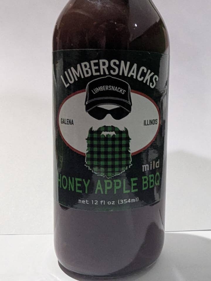 Lumbersnacks Honey Apple BBQ Sauce for wholesale by Lumbersnack BBQ LLC