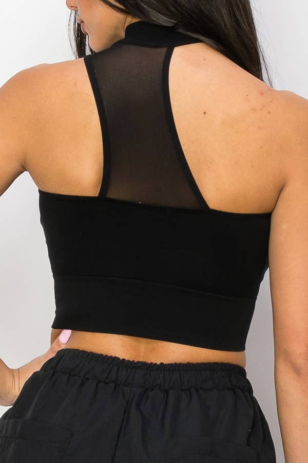 ANWND – Großhandel Strickoberteil – Damen – 51640 ÄRMELLOSES CROP-TOP MIT STEHKRAGEN16