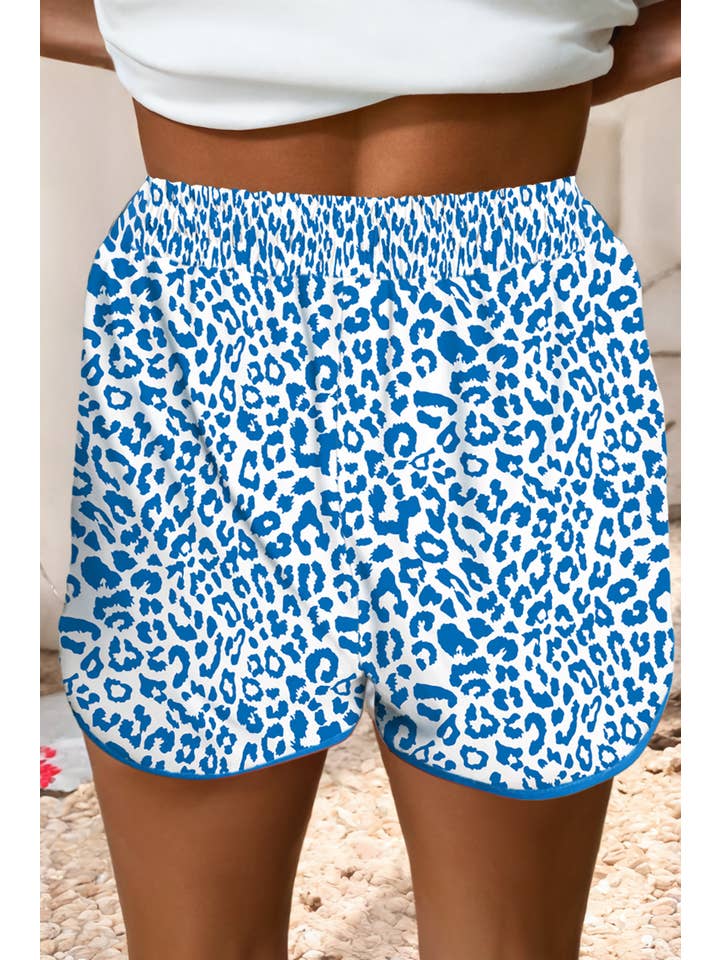 Little Daisy Closet - Wholesale Shorts - Women's - LDC Leopard Elastic Waist Lace up Contrast Trim Casual Short7