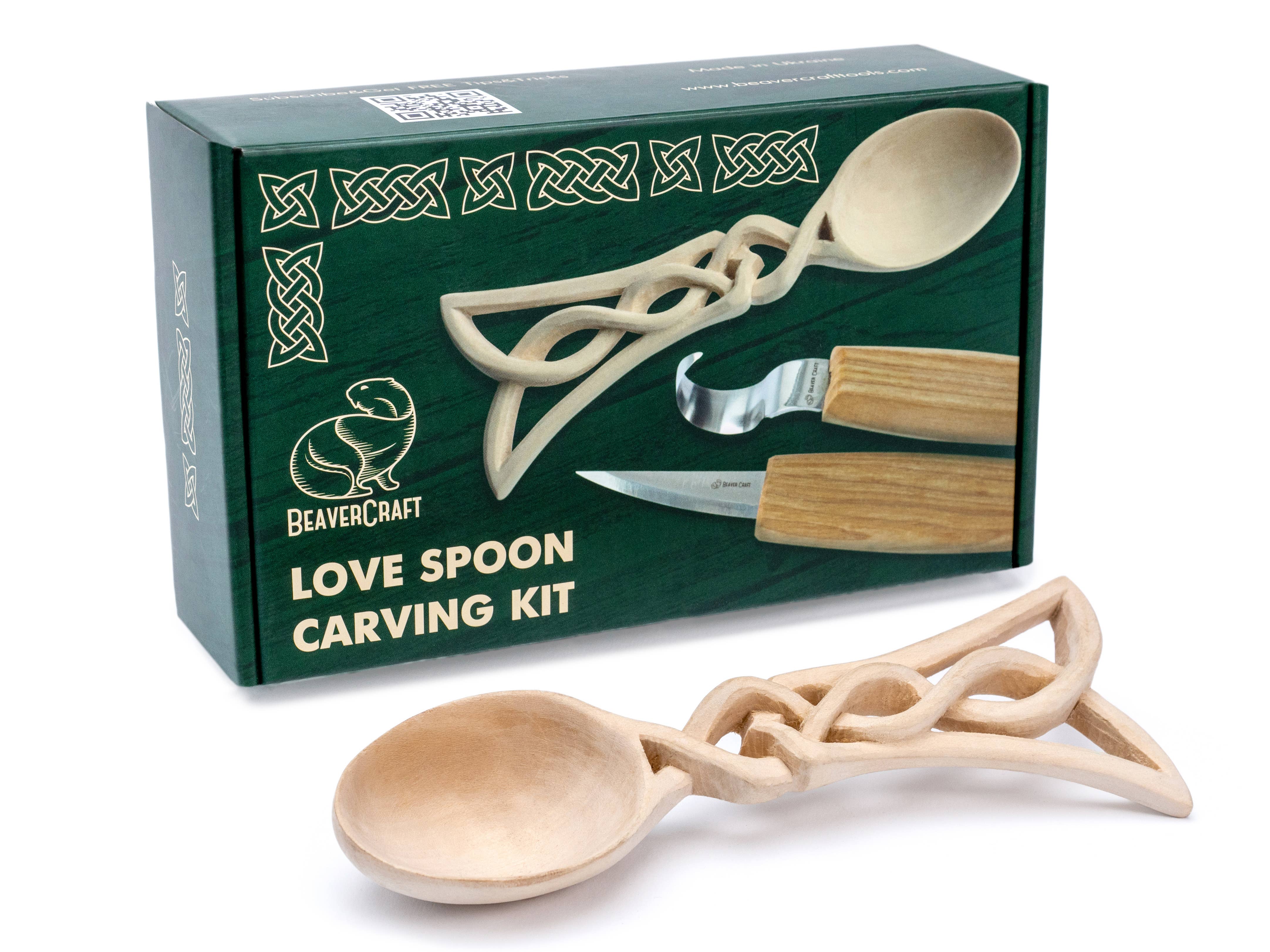 BeaverCraft - Wholesale DIY Craft Kit - DIY04 - Celtic Spoon Carving DIY Craft Kit
