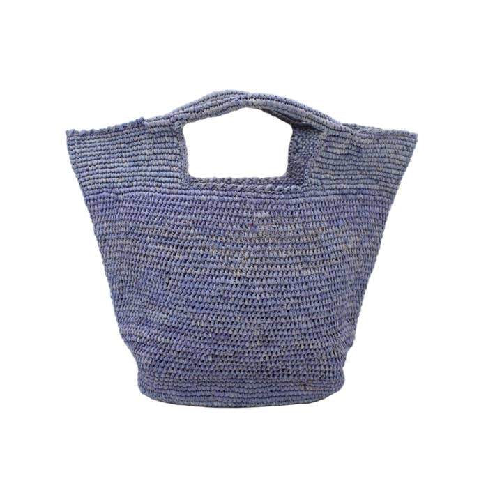 Shebobo - Vente Sac à main avec poignée sur le dessus – femme - Sac panier en paille crocheté à la main ConCon7