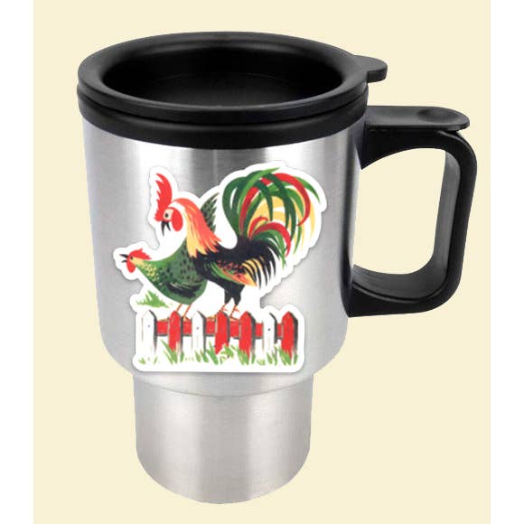 Red and White Kitchen Company - Vente Autocollant - Autocollant rétro coq Henpecked3