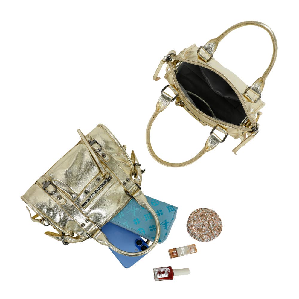 Gallantry - Wholesale Handtas met handvat - Dames - Skyla Metalen (R-1979)19