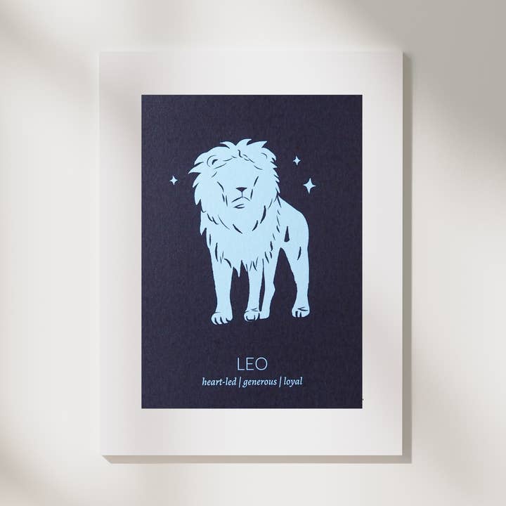 Leo: Zodiac Astrology Art Print voor wholesale door Alauna Whelan