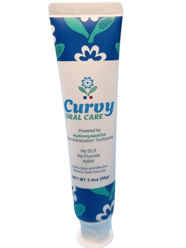 Curvy Natural Toothpaste - powered by hydroxyapatite XMAS for wholesale by Curvy Oral Care