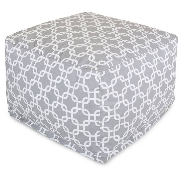 Majestic Home Goods Gray Links Ottoman voor wholesale door Majestic Home Goods