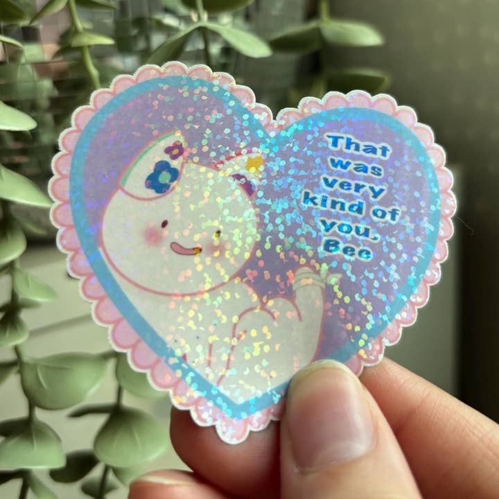 Moully Bee and PuppyCat Vinyl Sticker for wholesale by MysticalToastArt