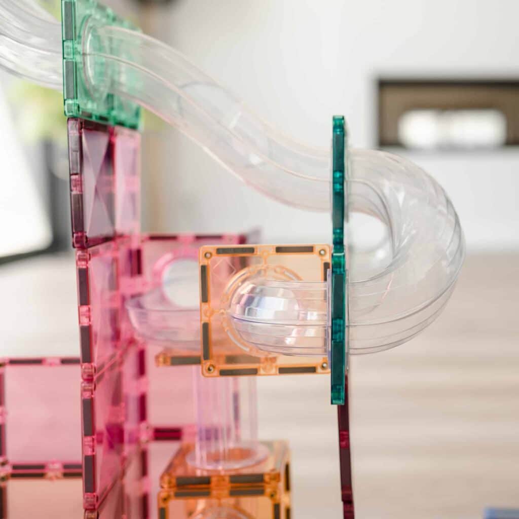 CONNETIX - Wholesale Building Set - Kids - CONNETIX Pastel Ball Run Expansion Pack, 80 Pieces3