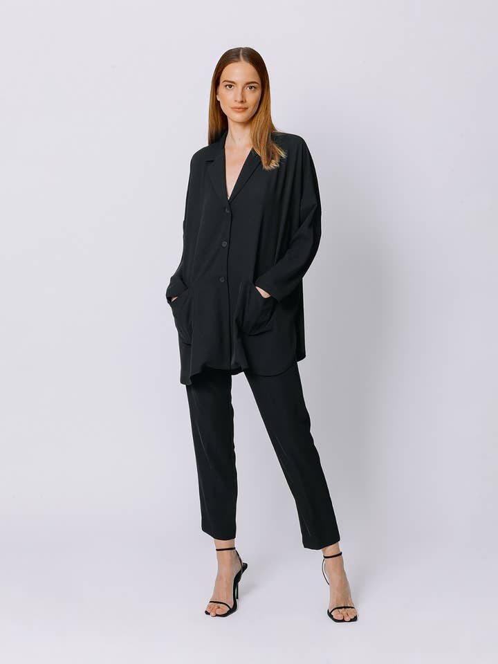 Übergroße Jacke - Hergestellt in Italien für den Großhandel von Martino Midali