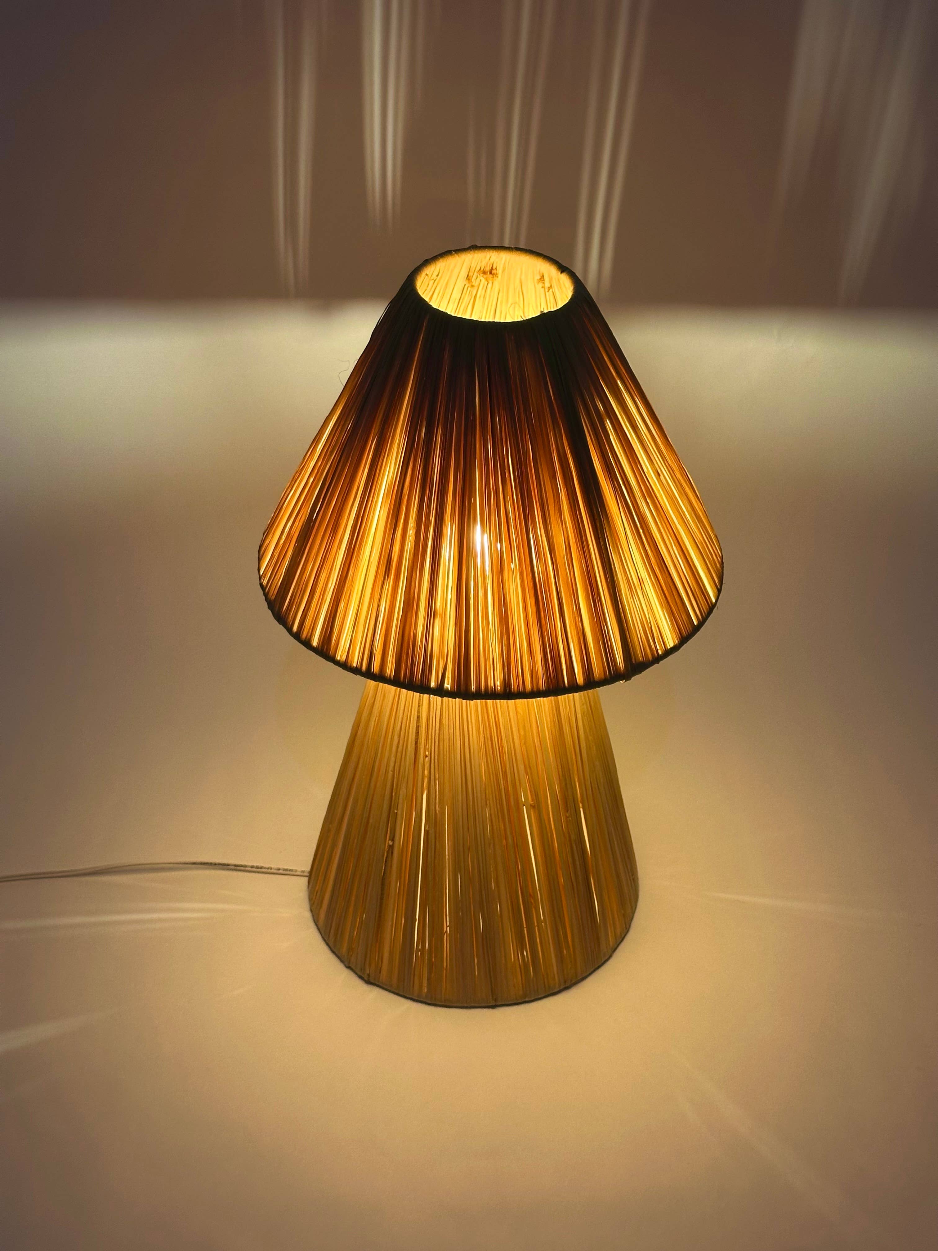 Mikwi – wholesale Lampshade – Natural raffia lamp, raffia lampshade, TABLE LAMPSHADES   8