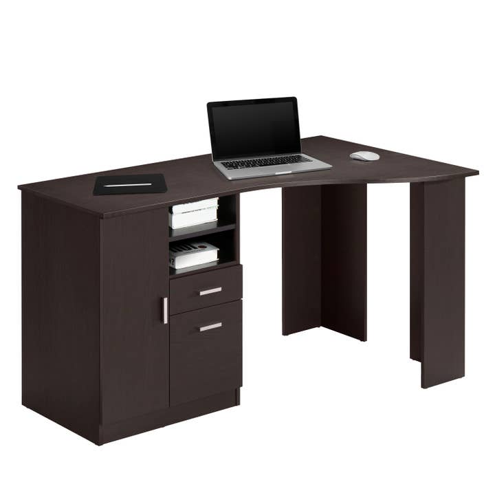 Espresso Classic Office Desk with Storage for wholesale on Faire5