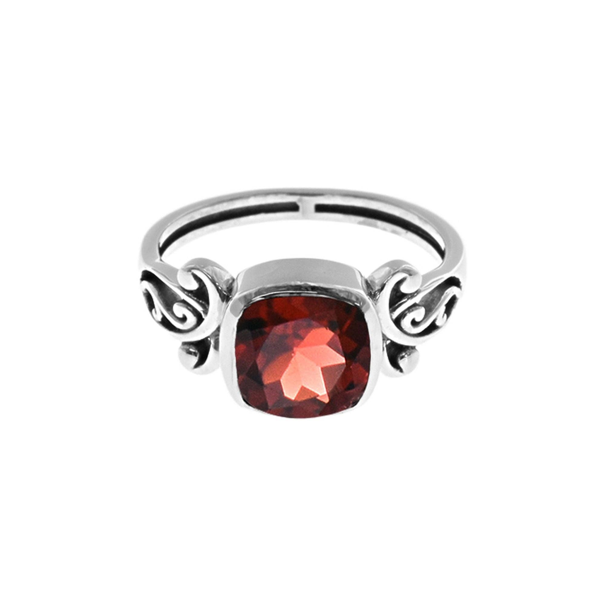 Kali Ma Designs - Sterling Silver Jewellery – Engroshandel Solitairering – Isla pude granatring0