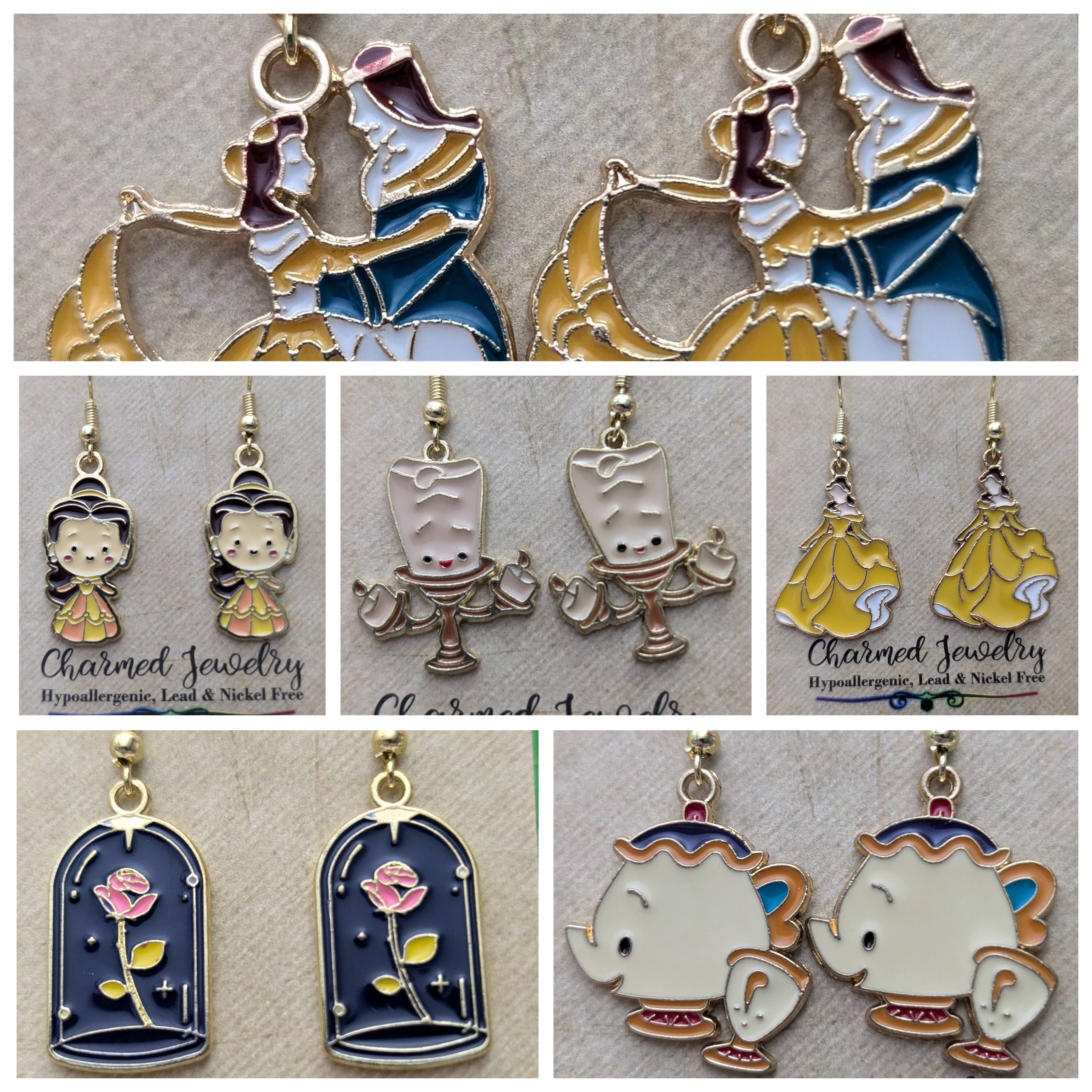 Con-Quest Crafts - Wholesale Dangle Earrings - Fairy Tale Princess Inspired Earrings &Necklaces10