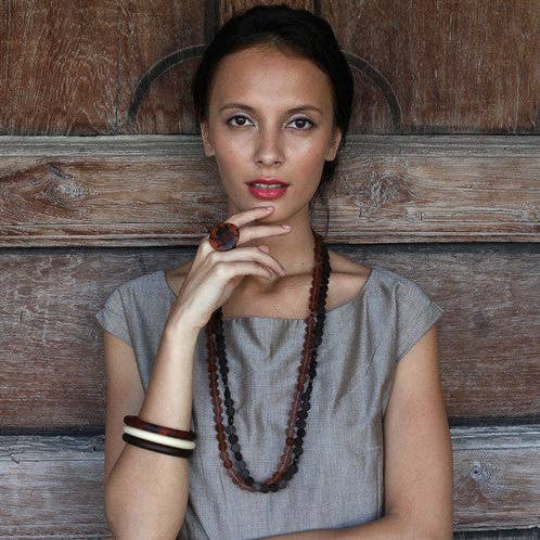 Polka Luka - Wholesale Cocktail/statement ring - Mekong Resin Ring10