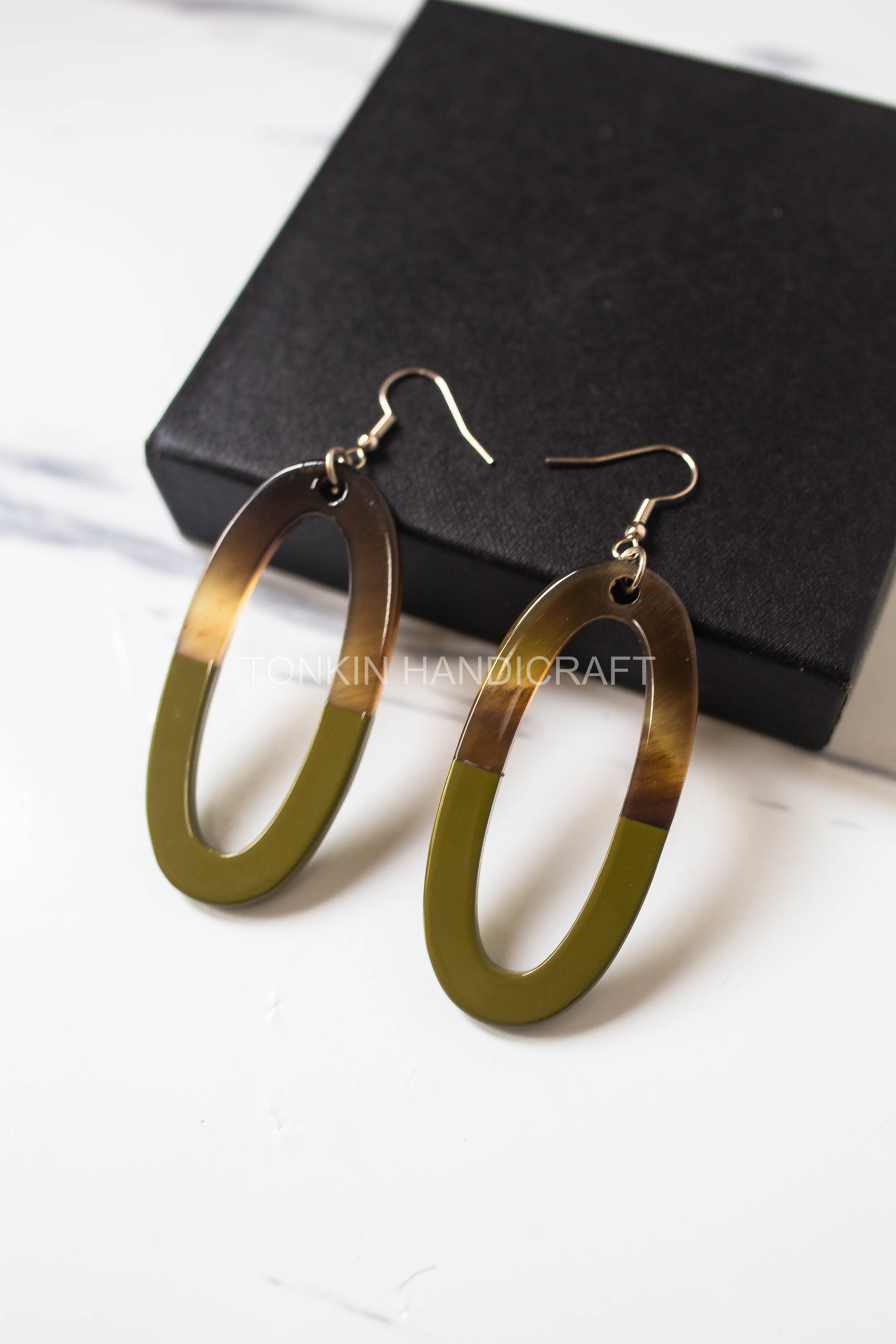 Tonkin Handicraft - Wholesale Dangle Earrings - Lim Buffalo Horn Earrings 6