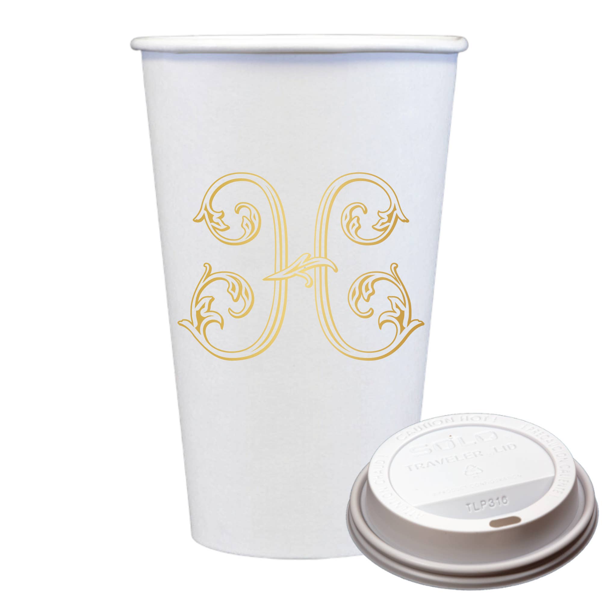 Sip Hip Hooray – wholesale Disposable cup – Initial Monogrammed Coffee Cups with Lids7