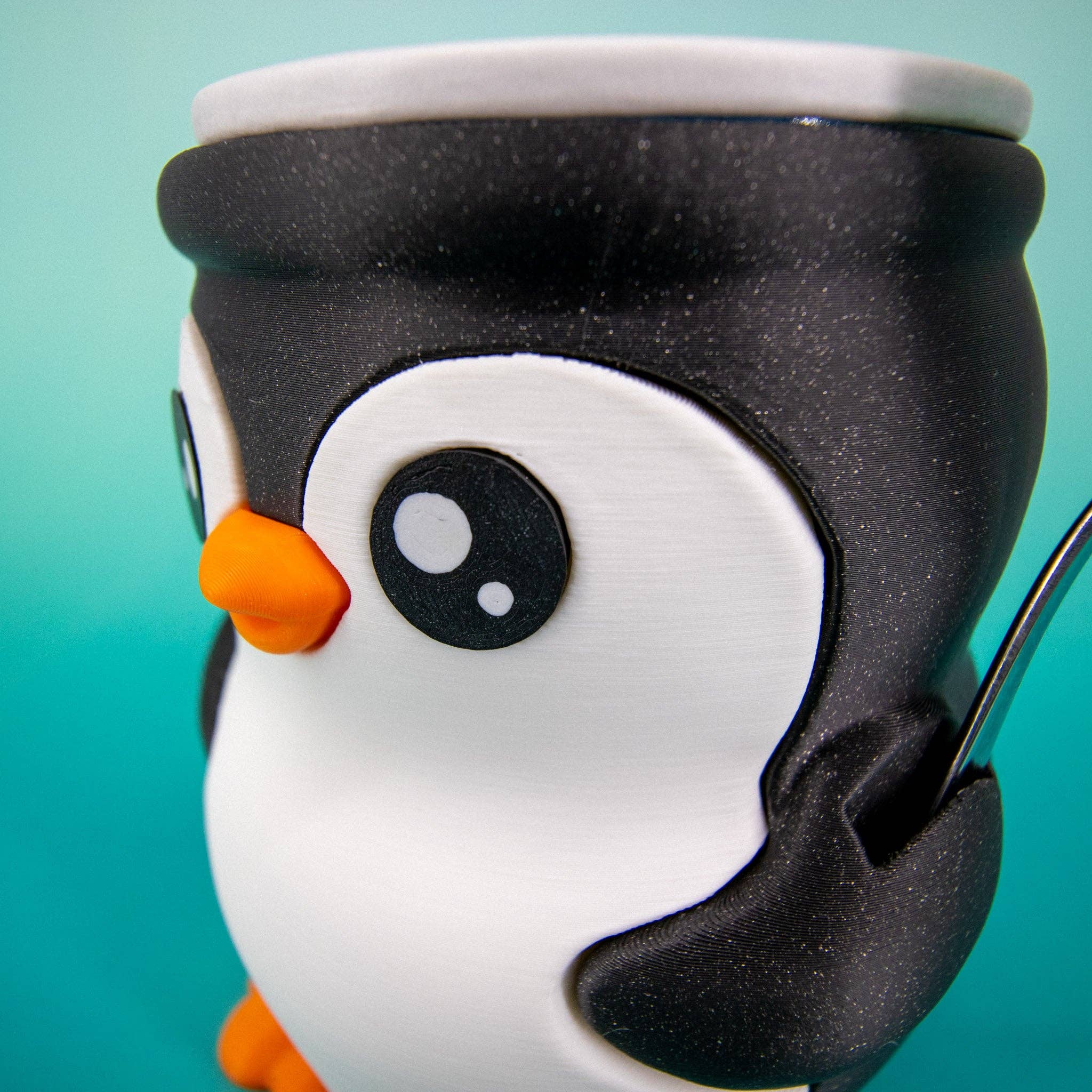 Super Fantastic - Wholesale Drink Huggers & Koozies - Pebbles the Penguin Ice Cream Pint Cozy6