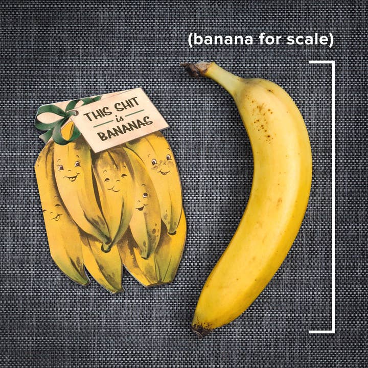 Bad Betty Greeting Co. - Wholesale Sympathy Card - This Shit Is Bananas - Funny Sympathy Card
