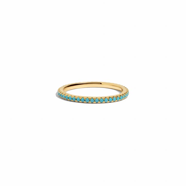 Sami Jewels - Wholesale Ring met meerdere stenen - Turkooise Eternity Ring