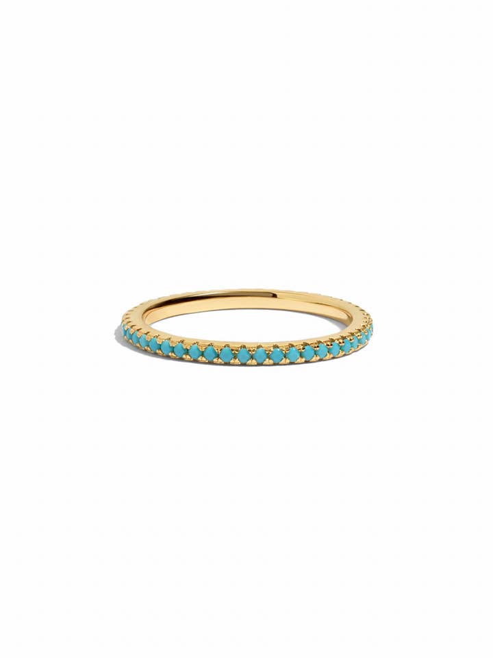 Bague Turquoise Eternity pour la vente par Sami Jewels