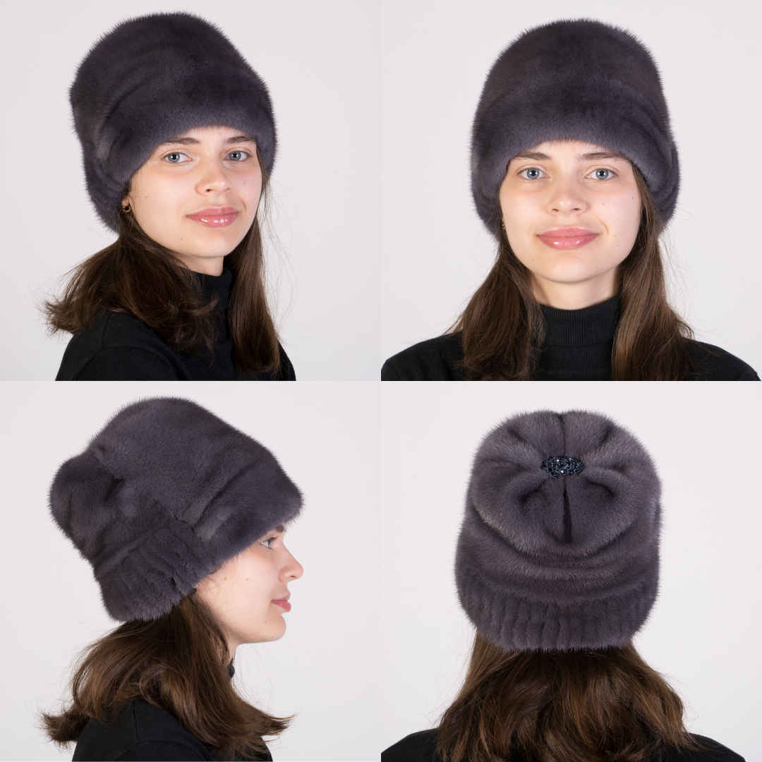 FurStyleUa – wholesale Mössa - Dam – Damernas äkta pälsmössa vinter minkmössa ryska pälsmössor kepsar5