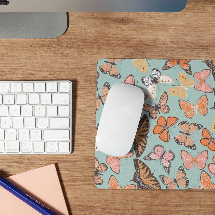 Butterflies Mouse Pad for wholesale by Livy Lou Designs + Co