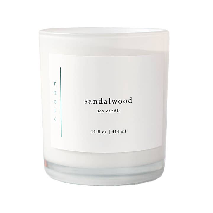 Large Scented Soy Candle - Sandalwood - LG for wholesale by roote