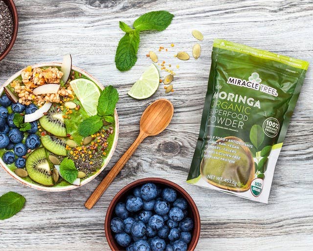 Miracle Tree - Wholesale Protein/Superfood Powder - 16 oz Organic Moringa Powder5