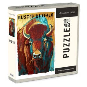 Bison And Sunflower 1000 Piece Jigsaw Puzzle - Two Little Fruits