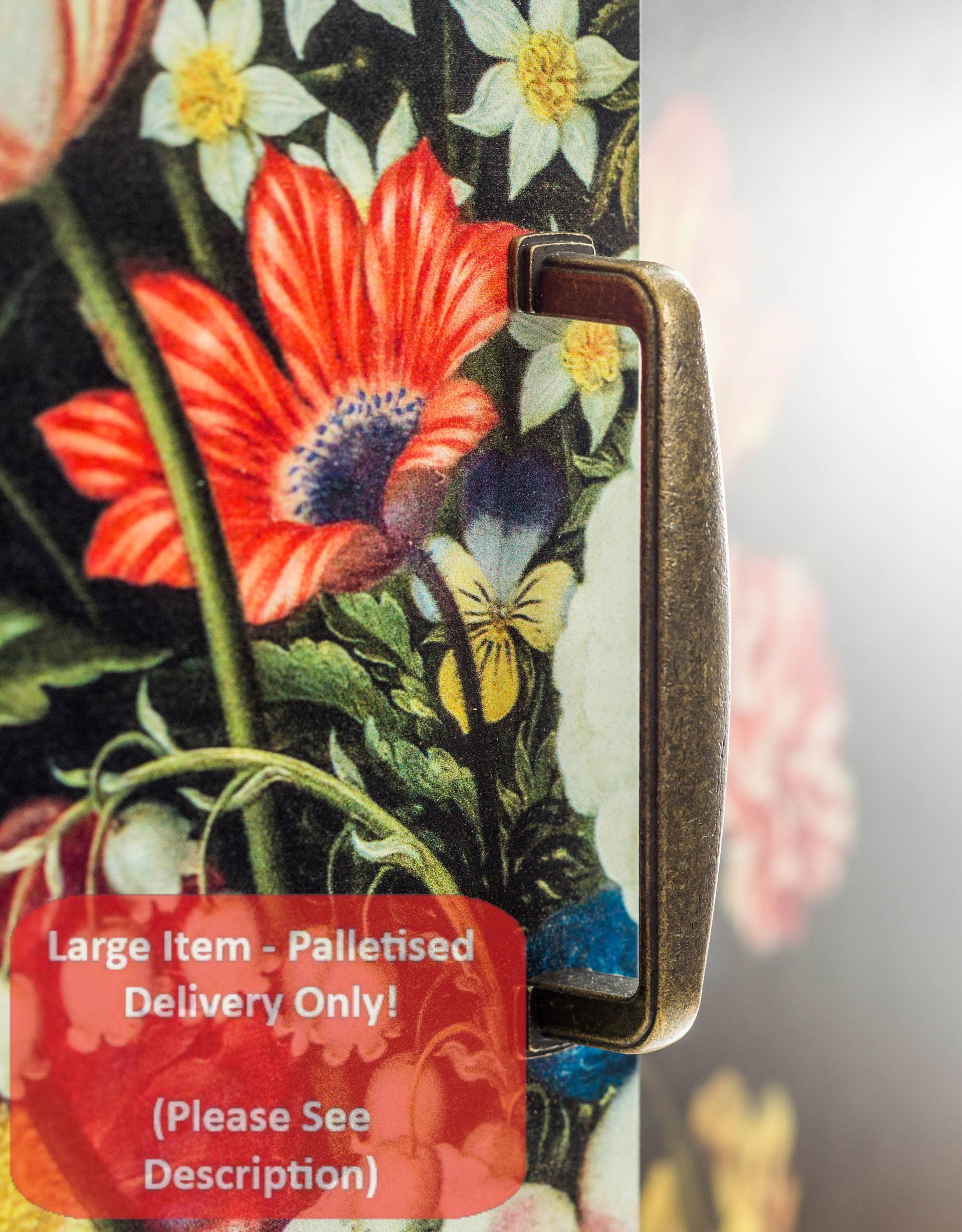 McGowan & Rutherford Ltd – wholesale Cabinet – Tall Floral Bouquet Boho Side Cabinet2