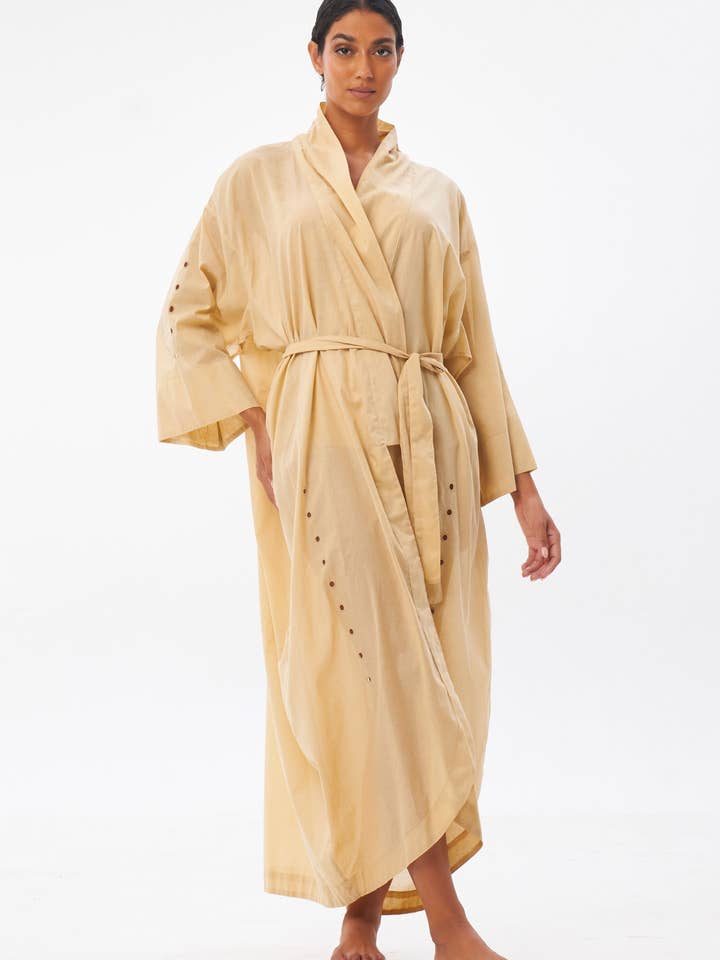 pardo Kimono Penny - Cor Taupe para venda a revendedores na Faire