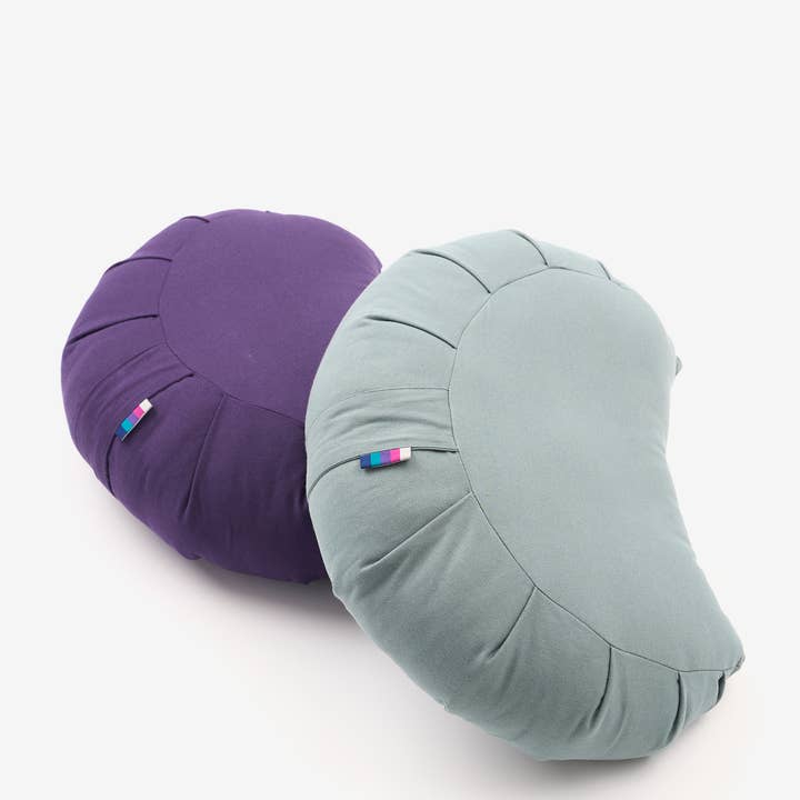 Yogamatters - Wholesale Meditation supplies - Yogamatters Organic Cotton Crescent Meditation Cushion 4