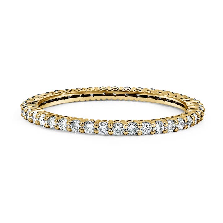 Bague Éternité en Diamants de Laboratoire Élégance Intemporelle (0,52 CTW) pour la vente par Orchid Gems Fine Jewelry