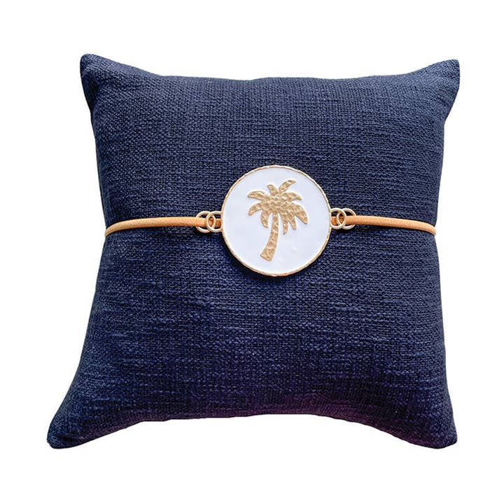 BLAUES LUXUS-PALMKISSEN für den Großhandel von The Cushion Accessory Co. Pty Ltd