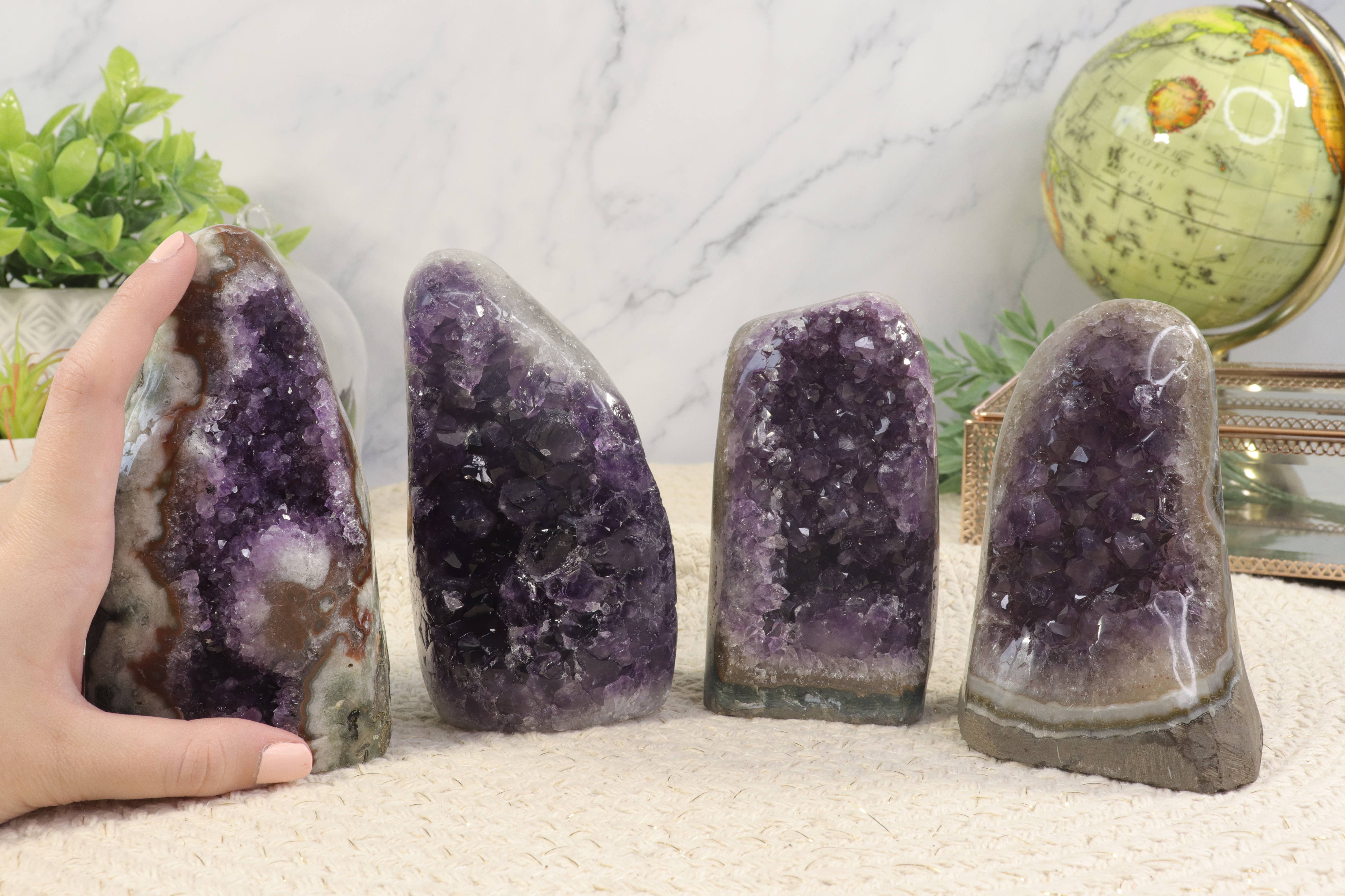 Natures Artifacts Inc - Wholesale Spiritual Stone/Crystal - Amethyst Cluster Druze Natural Decorator9