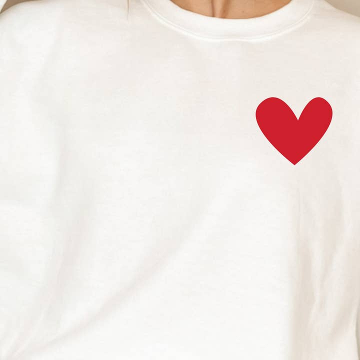 TEELUX - Wholesale Sublimation Transfer - (Shirt not included) RED Heart POCKET - Matte Clear Film Transfer4