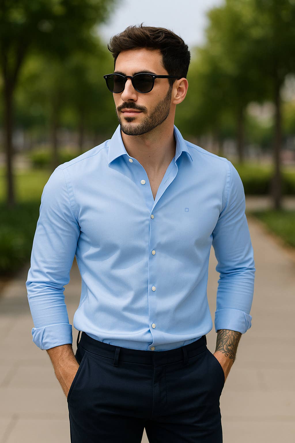 Yellow Skin – Großhandel Hemd mit Button-down-Kragen – Herren – 8300 Basic Structure Herrenhemd1